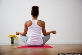 Woman meditating